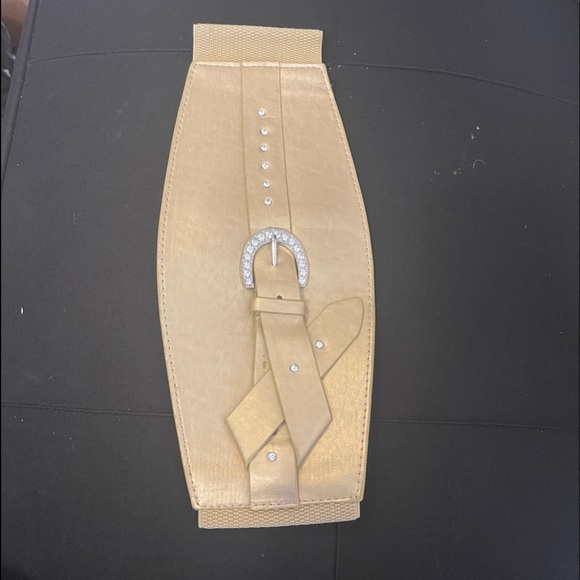 Accessories - 2 for $20, 3 for $25, 4 for $30 Medium Champagne Gold Stretch Belt